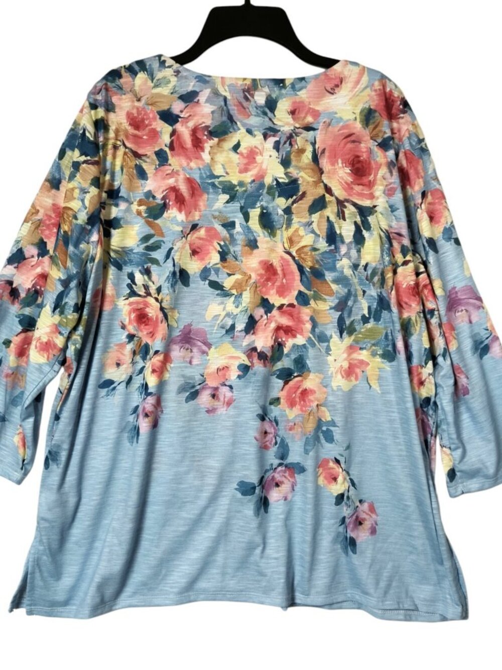 Alfred Dunner 3/4 Sleeve Floral Top Size 1X New NWT - Picture 3 of 6